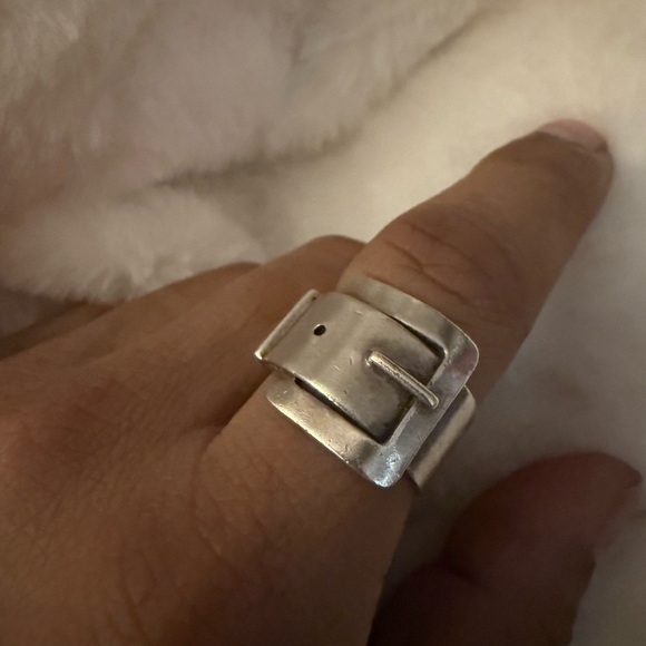 Mexico 925 Silver Buckle Ring - Picture 4 of 8